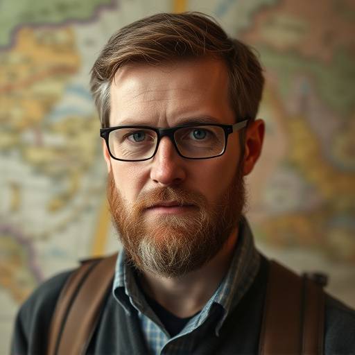 Portrait of Elias Thorne, co-founder and lead cartographer